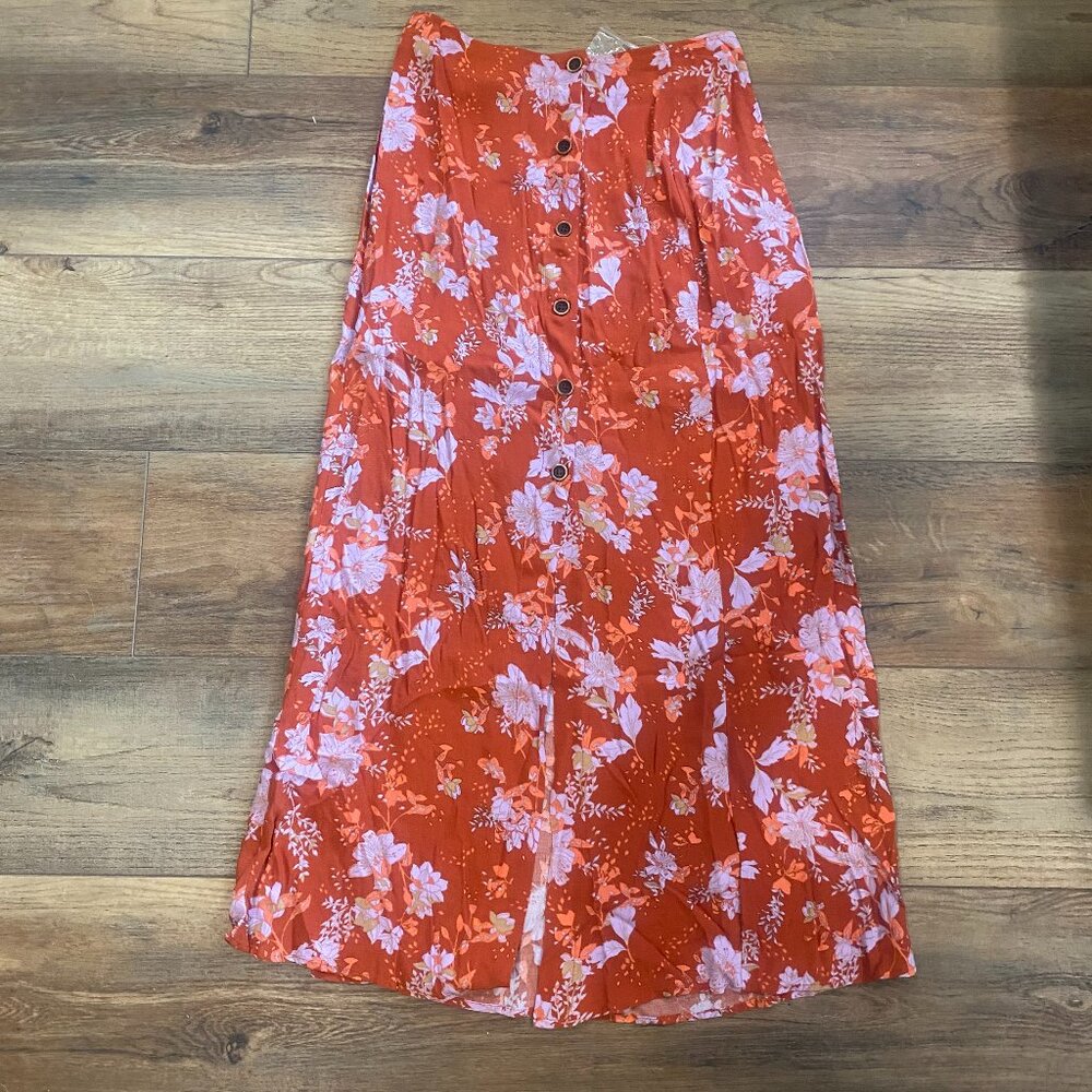 NWT Free People Metro Love Midi Skirt Size 0